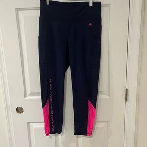 Kids Navy and Pink Leggings
